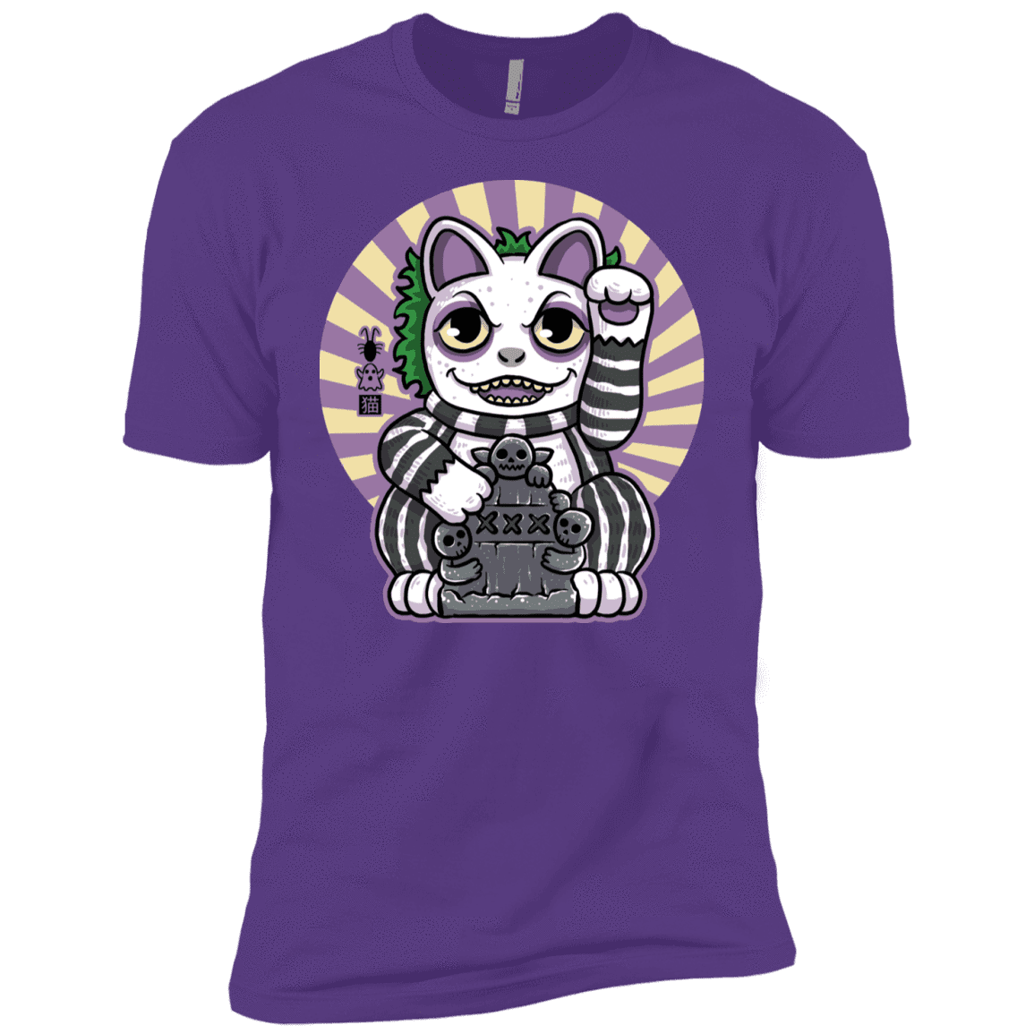 T-Shirts Purple Rush / YXS Ghost Neko Boys Premium T-Shirt