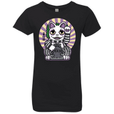 T-Shirts Black / YXS Ghost Neko Girls Premium T-Shirt