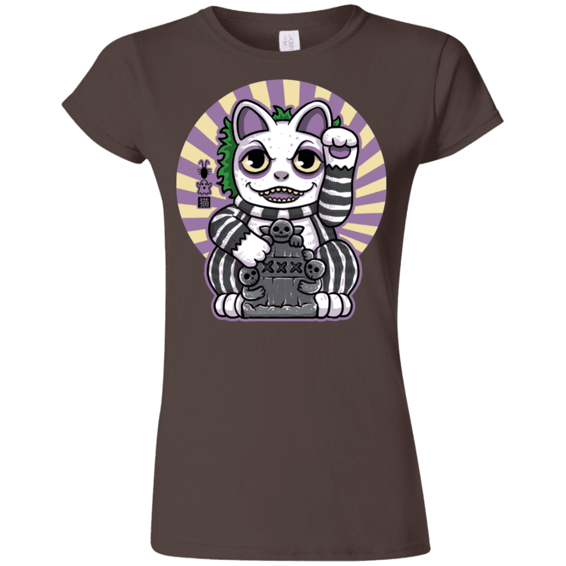 T-Shirts Dark Chocolate / S Ghost Neko Junior Slimmer-Fit T-Shirt