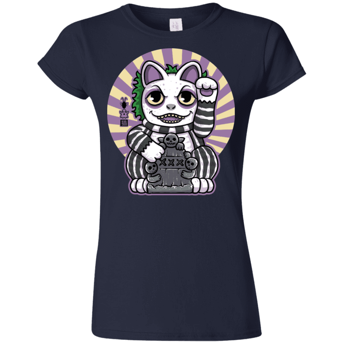 T-Shirts Navy / S Ghost Neko Junior Slimmer-Fit T-Shirt