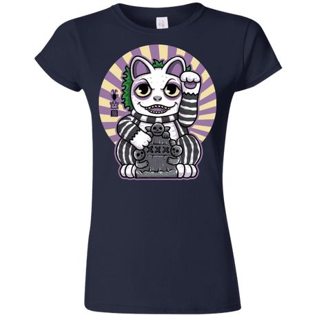 T-Shirts Navy / S Ghost Neko Junior Slimmer-Fit T-Shirt