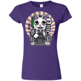 T-Shirts Purple / S Ghost Neko Junior Slimmer-Fit T-Shirt