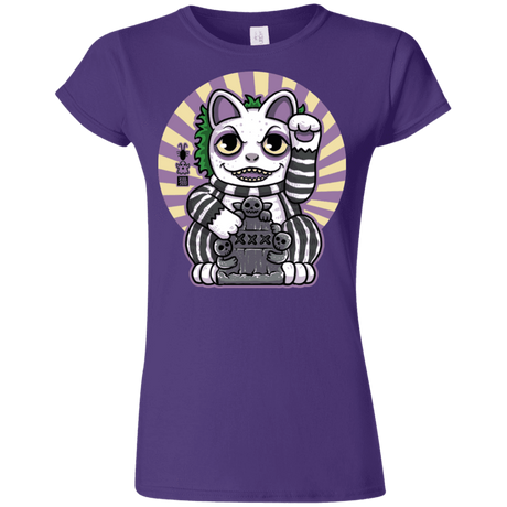 T-Shirts Purple / S Ghost Neko Junior Slimmer-Fit T-Shirt