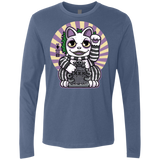 T-Shirts Indigo / S Ghost Neko Men's Premium Long Sleeve