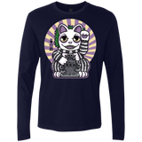 T-Shirts Midnight Navy / S Ghost Neko Men's Premium Long Sleeve