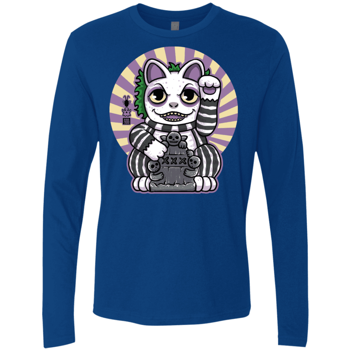 T-Shirts Royal / S Ghost Neko Men's Premium Long Sleeve