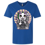 T-Shirts Royal / X-Small Ghost Neko Men's Premium V-Neck