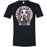 T-Shirts Black / X-Small Ghost Neko Men's Semi-Fitted Softstyle