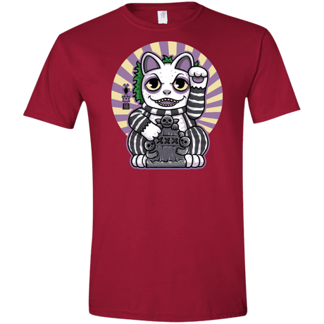 T-Shirts Cardinal Red / S Ghost Neko Men's Semi-Fitted Softstyle