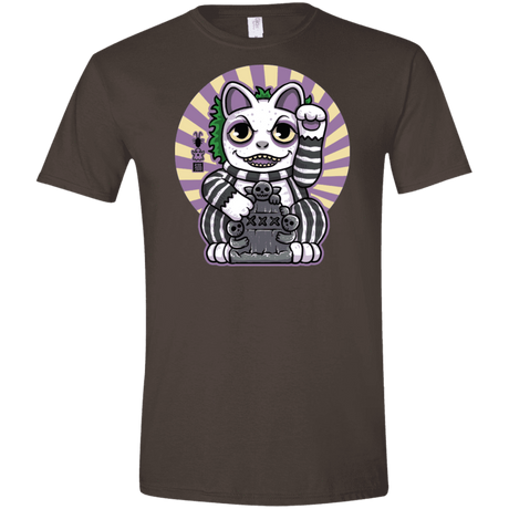 T-Shirts Dark Chocolate / S Ghost Neko Men's Semi-Fitted Softstyle
