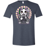T-Shirts Heather Navy / S Ghost Neko Men's Semi-Fitted Softstyle