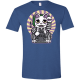T-Shirts Heather Royal / X-Small Ghost Neko Men's Semi-Fitted Softstyle