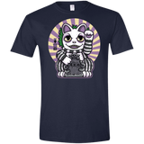 T-Shirts Navy / X-Small Ghost Neko Men's Semi-Fitted Softstyle