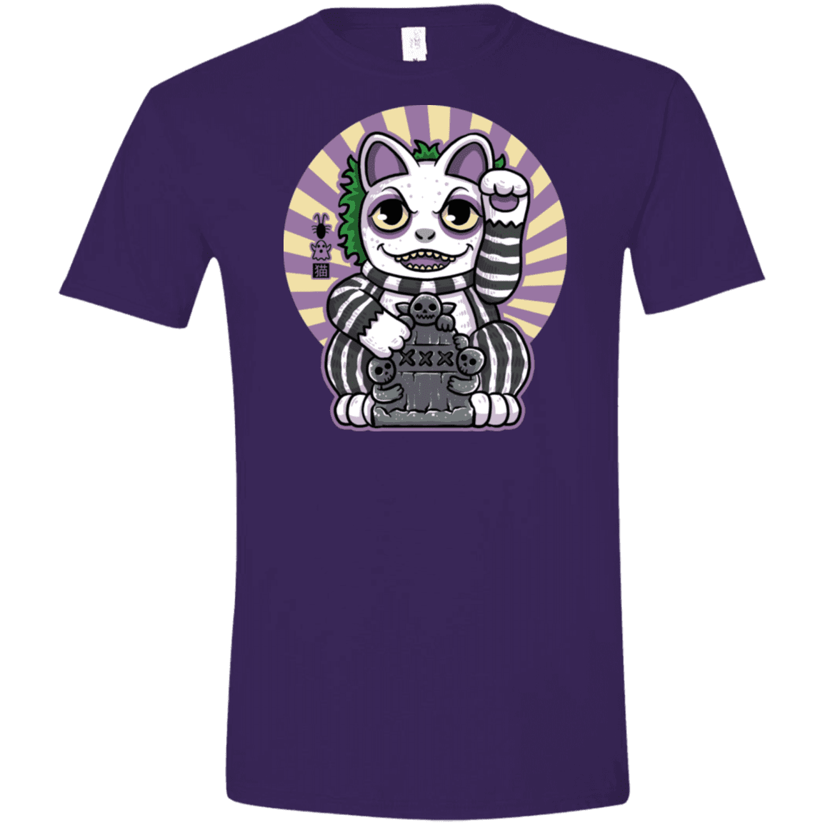 T-Shirts Purple / S Ghost Neko Men's Semi-Fitted Softstyle