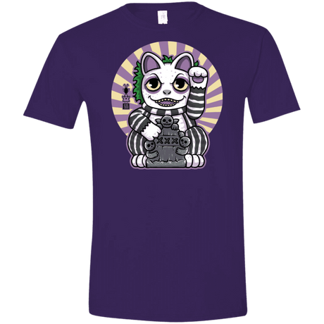 T-Shirts Purple / S Ghost Neko Men's Semi-Fitted Softstyle