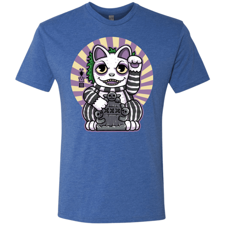 T-Shirts Vintage Royal / S Ghost Neko Men's Triblend T-Shirt