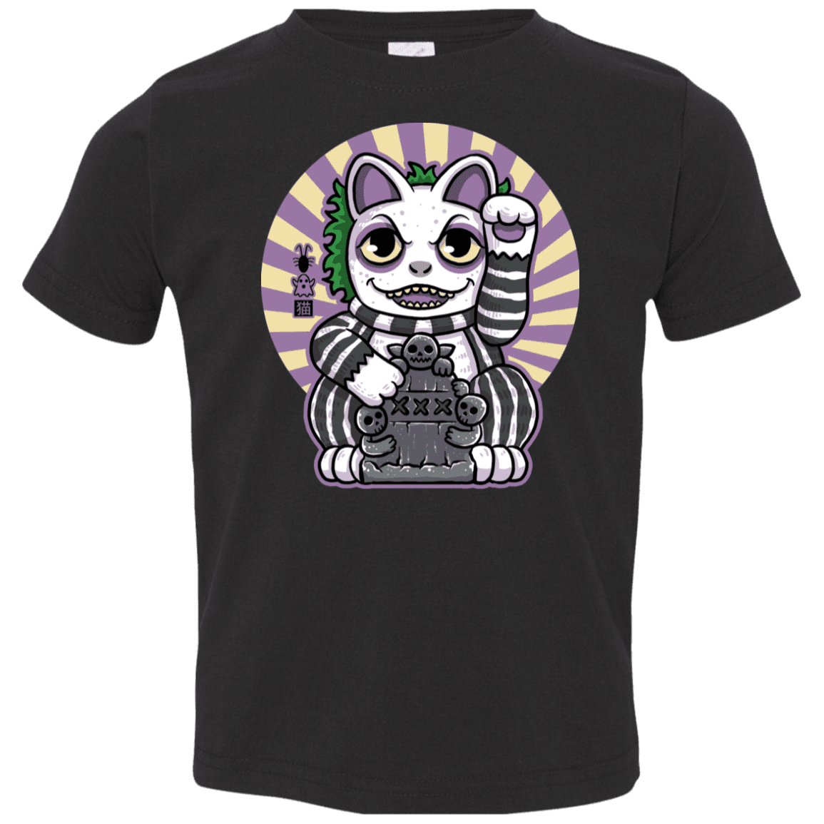 T-Shirts Black / 2T Ghost Neko Toddler Premium T-Shirt