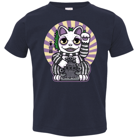 T-Shirts Navy / 2T Ghost Neko Toddler Premium T-Shirt