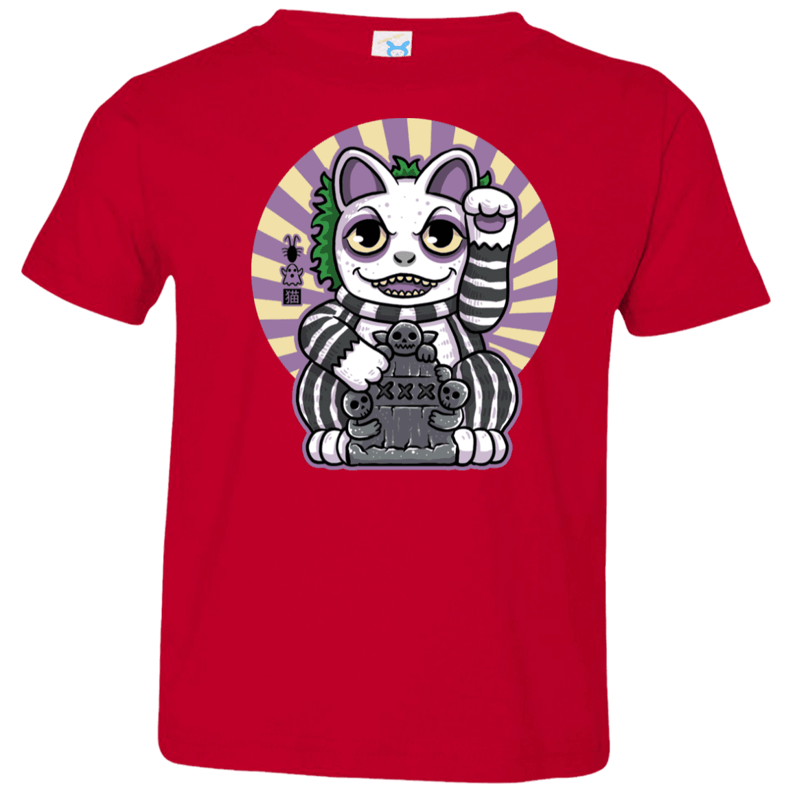 T-Shirts Red / 2T Ghost Neko Toddler Premium T-Shirt