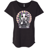 T-Shirts Vintage Black / X-Small Ghost Neko Triblend Dolman Sleeve