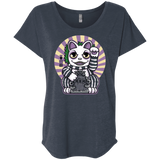 T-Shirts Vintage Navy / X-Small Ghost Neko Triblend Dolman Sleeve