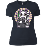 T-Shirts Indigo / X-Small Ghost Neko Women's Premium T-Shirt