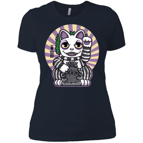 T-Shirts Midnight Navy / X-Small Ghost Neko Women's Premium T-Shirt