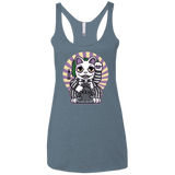 T-Shirts Indigo / X-Small Ghost Neko Women's Triblend Racerback Tank