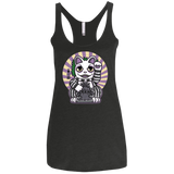 T-Shirts Vintage Black / X-Small Ghost Neko Women's Triblend Racerback Tank