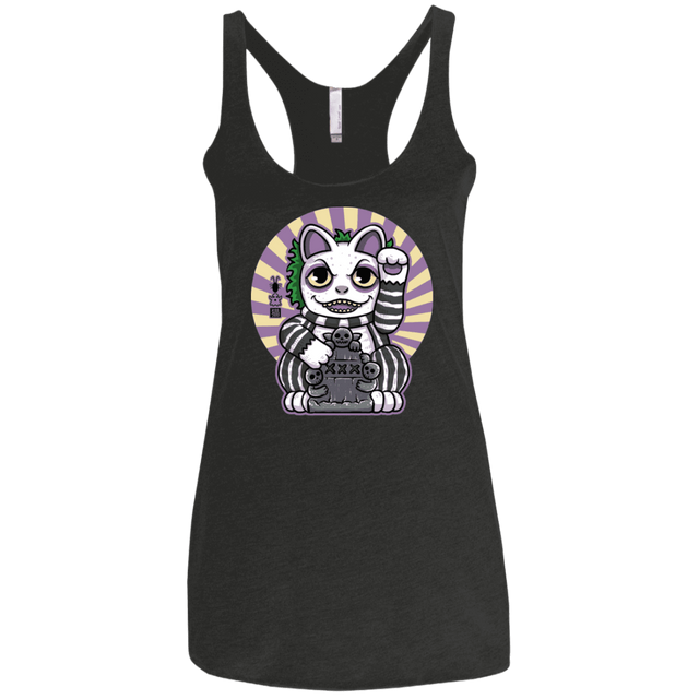 T-Shirts Vintage Black / X-Small Ghost Neko Women's Triblend Racerback Tank
