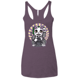 T-Shirts Vintage Purple / X-Small Ghost Neko Women's Triblend Racerback Tank