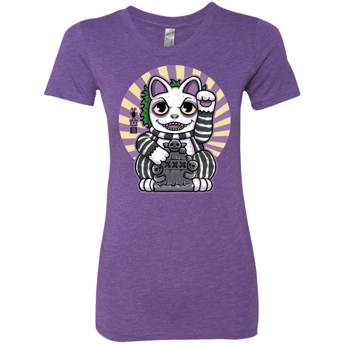 T-Shirts Purple Rush / S Ghost Neko Women's Triblend T-Shirt