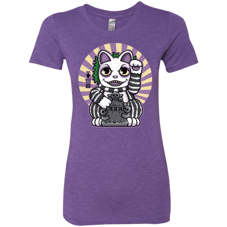 T-Shirts Purple Rush / S Ghost Neko Women's Triblend T-Shirt