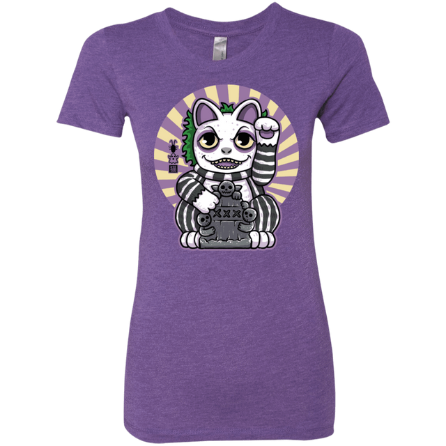 T-Shirts Purple Rush / S Ghost Neko Women's Triblend T-Shirt