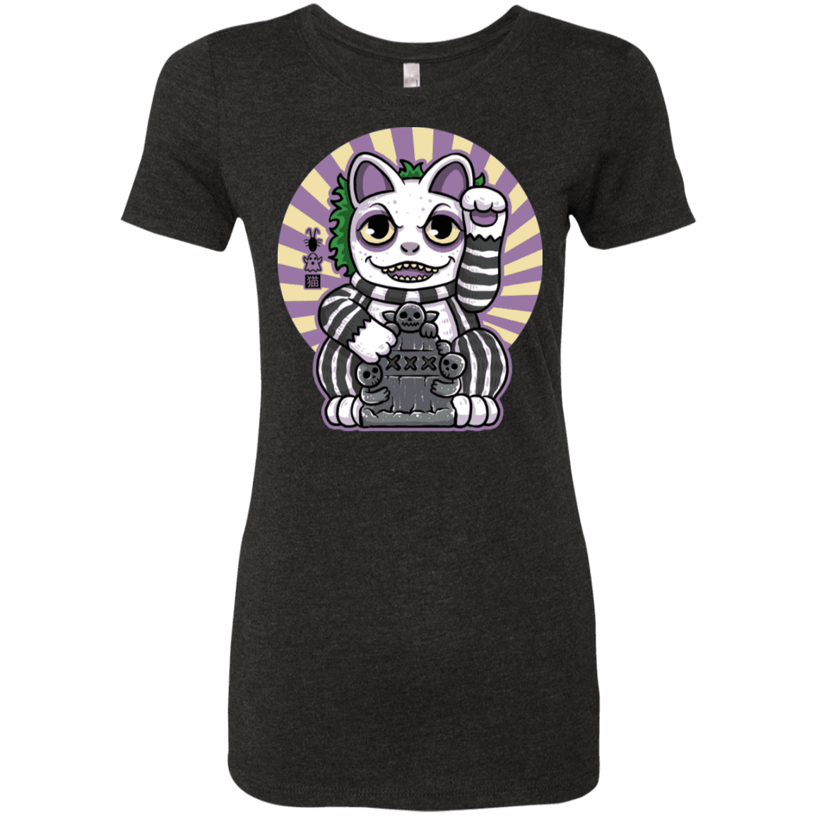 T-Shirts Vintage Black / S Ghost Neko Women's Triblend T-Shirt