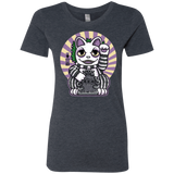 T-Shirts Vintage Navy / S Ghost Neko Women's Triblend T-Shirt