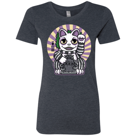 T-Shirts Vintage Navy / S Ghost Neko Women's Triblend T-Shirt