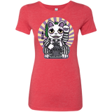 T-Shirts Vintage Red / S Ghost Neko Women's Triblend T-Shirt