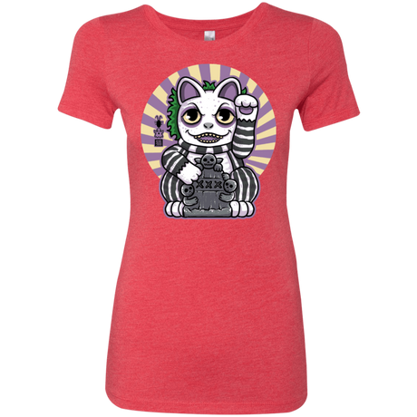 T-Shirts Vintage Red / S Ghost Neko Women's Triblend T-Shirt