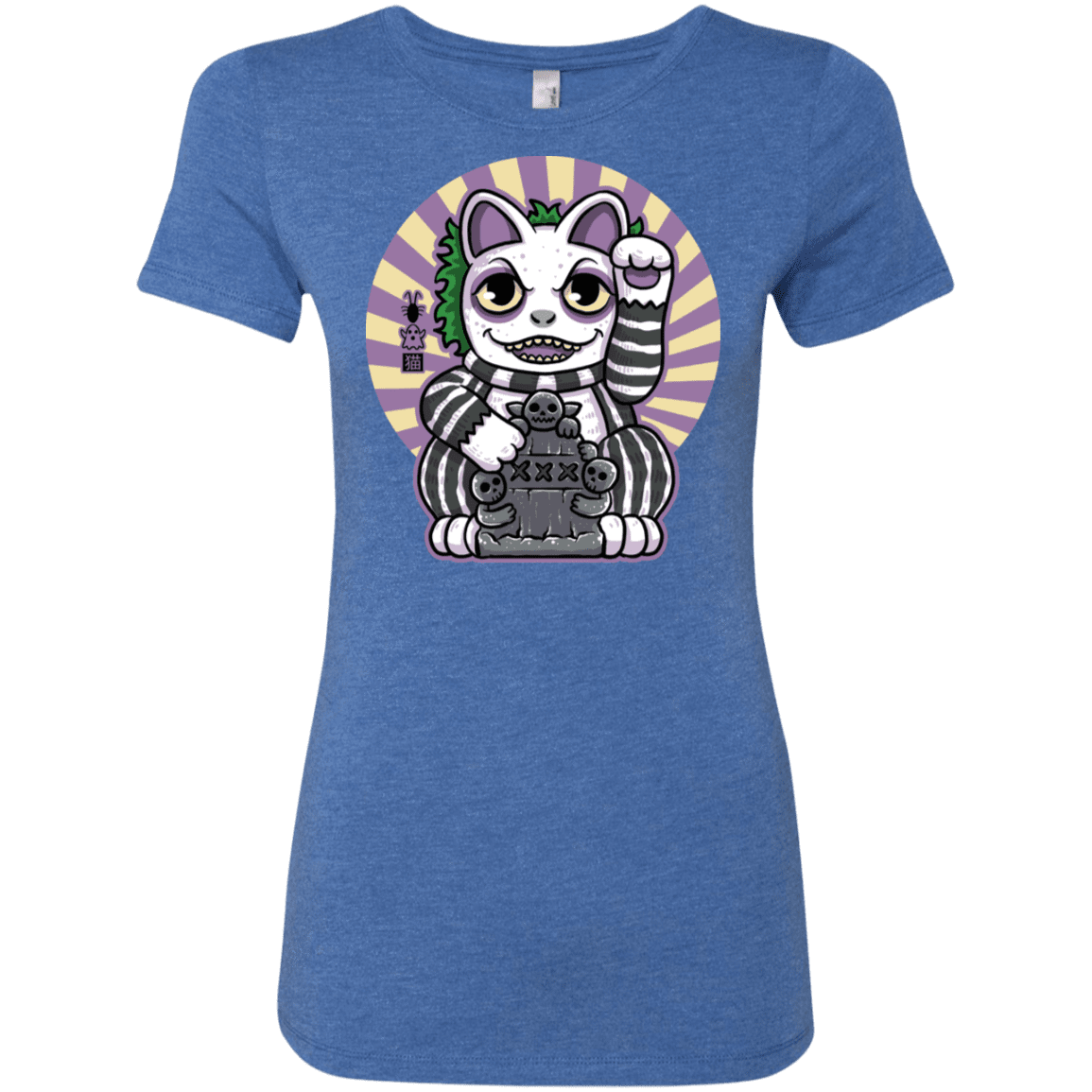 T-Shirts Vintage Royal / S Ghost Neko Women's Triblend T-Shirt