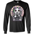 T-Shirts Black / YS Ghost Neko Youth Long Sleeve T-Shirt