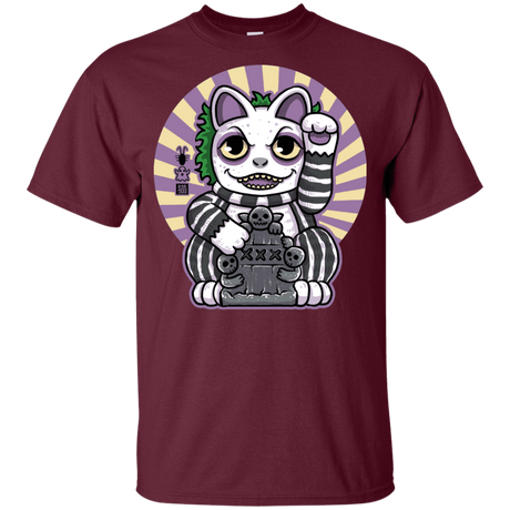 T-Shirts Maroon / YXS Ghost Neko Youth T-Shirt