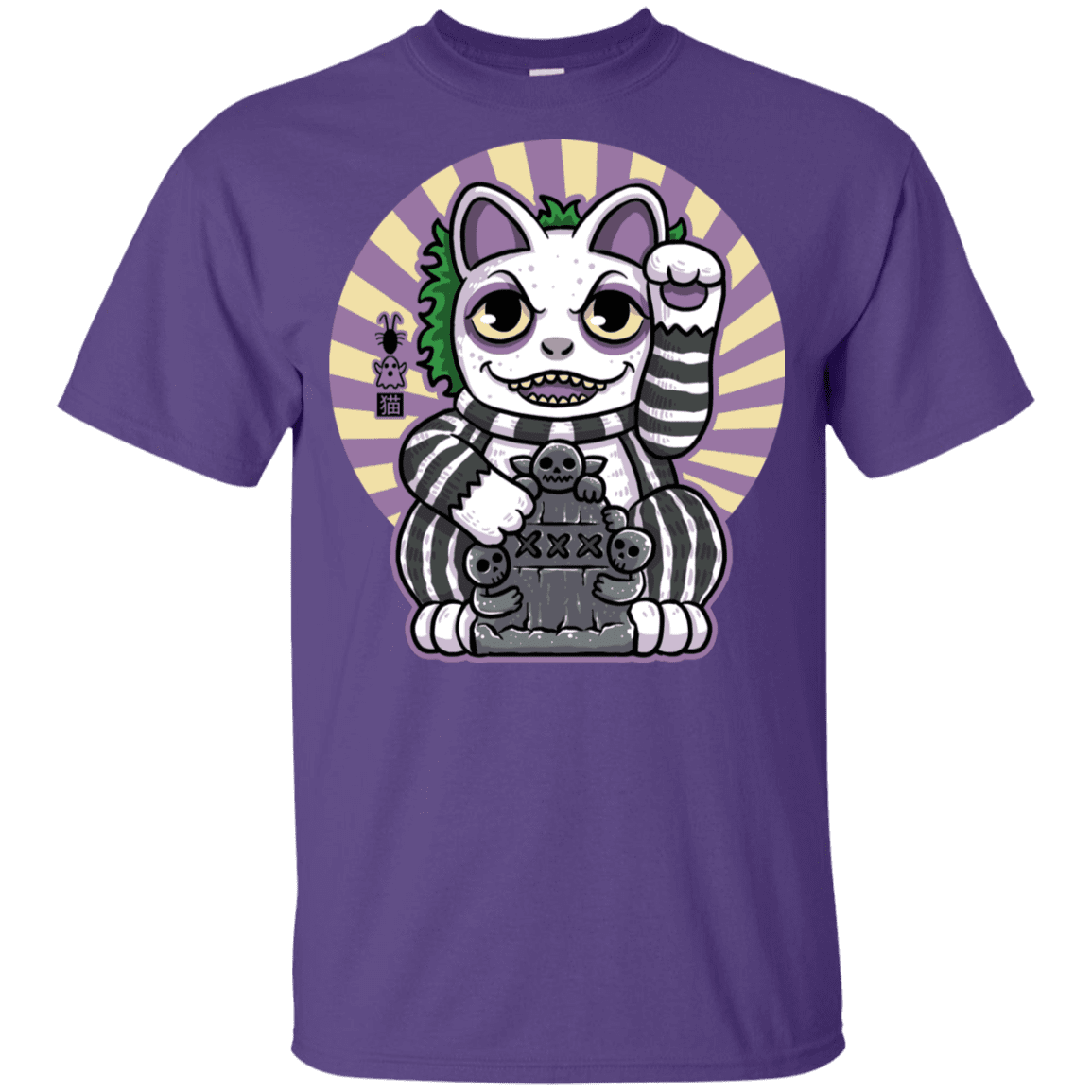 T-Shirts Purple / YXS Ghost Neko Youth T-Shirt