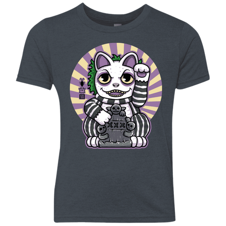 T-Shirts Vintage Navy / YXS Ghost Neko Youth Triblend T-Shirt