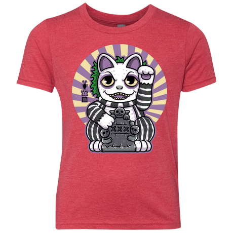 T-Shirts Vintage Red / YXS Ghost Neko Youth Triblend T-Shirt