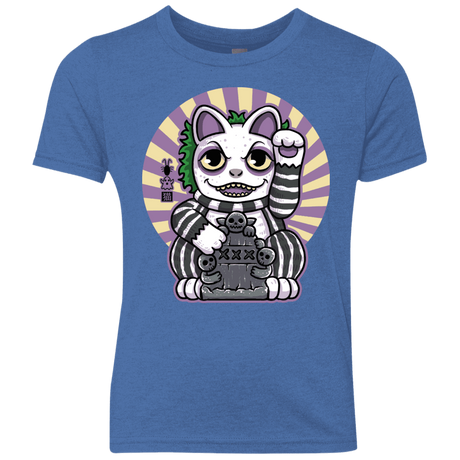 T-Shirts Vintage Royal / YXS Ghost Neko Youth Triblend T-Shirt