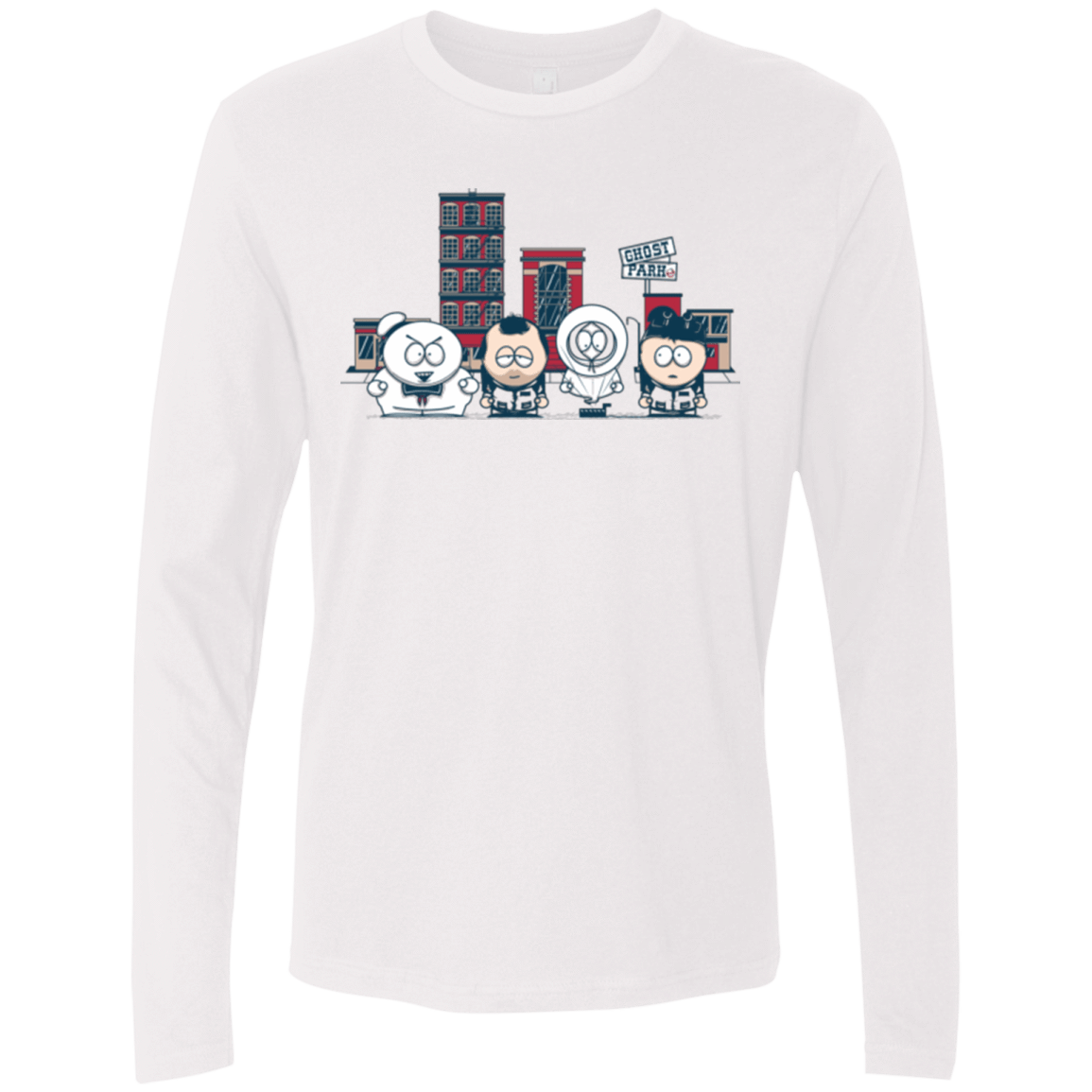 T-Shirts White / Small GHOST PARK Men's Premium Long Sleeve