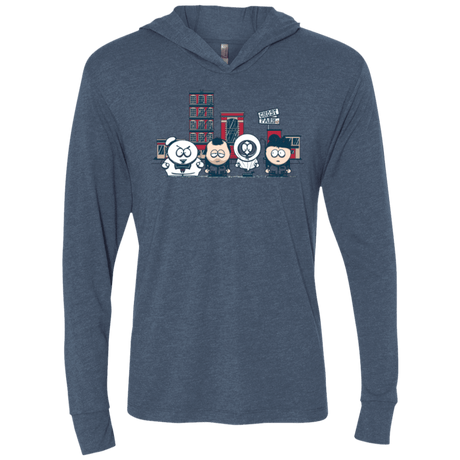 T-Shirts Indigo / X-Small GHOST PARK Triblend Long Sleeve Hoodie Tee