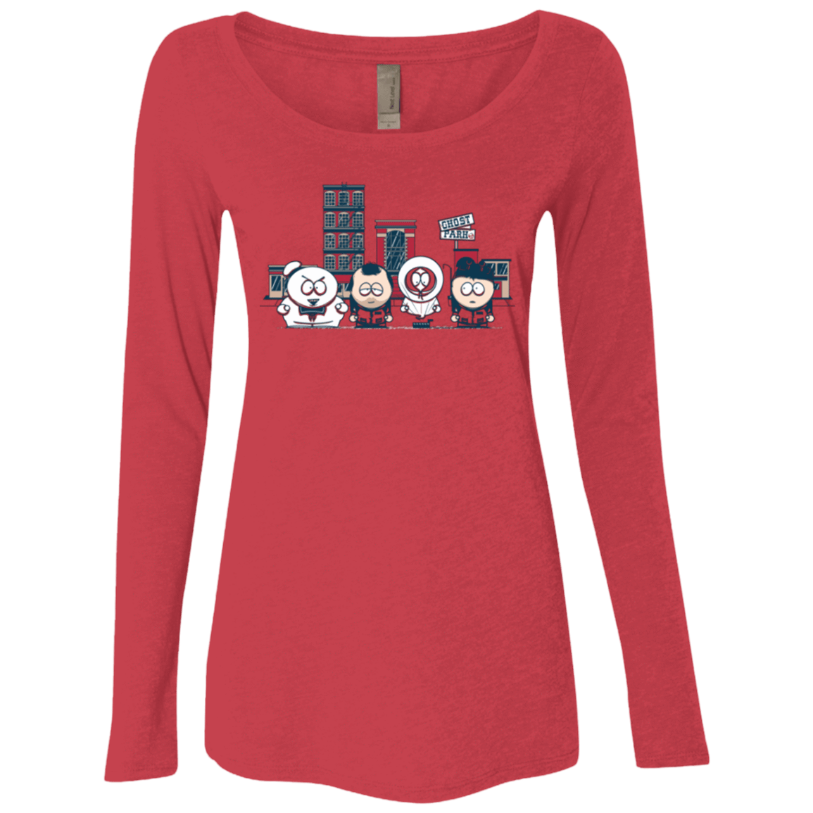 T-Shirts Vintage Red / Small GHOST PARK Women's Triblend Long Sleeve Shirt