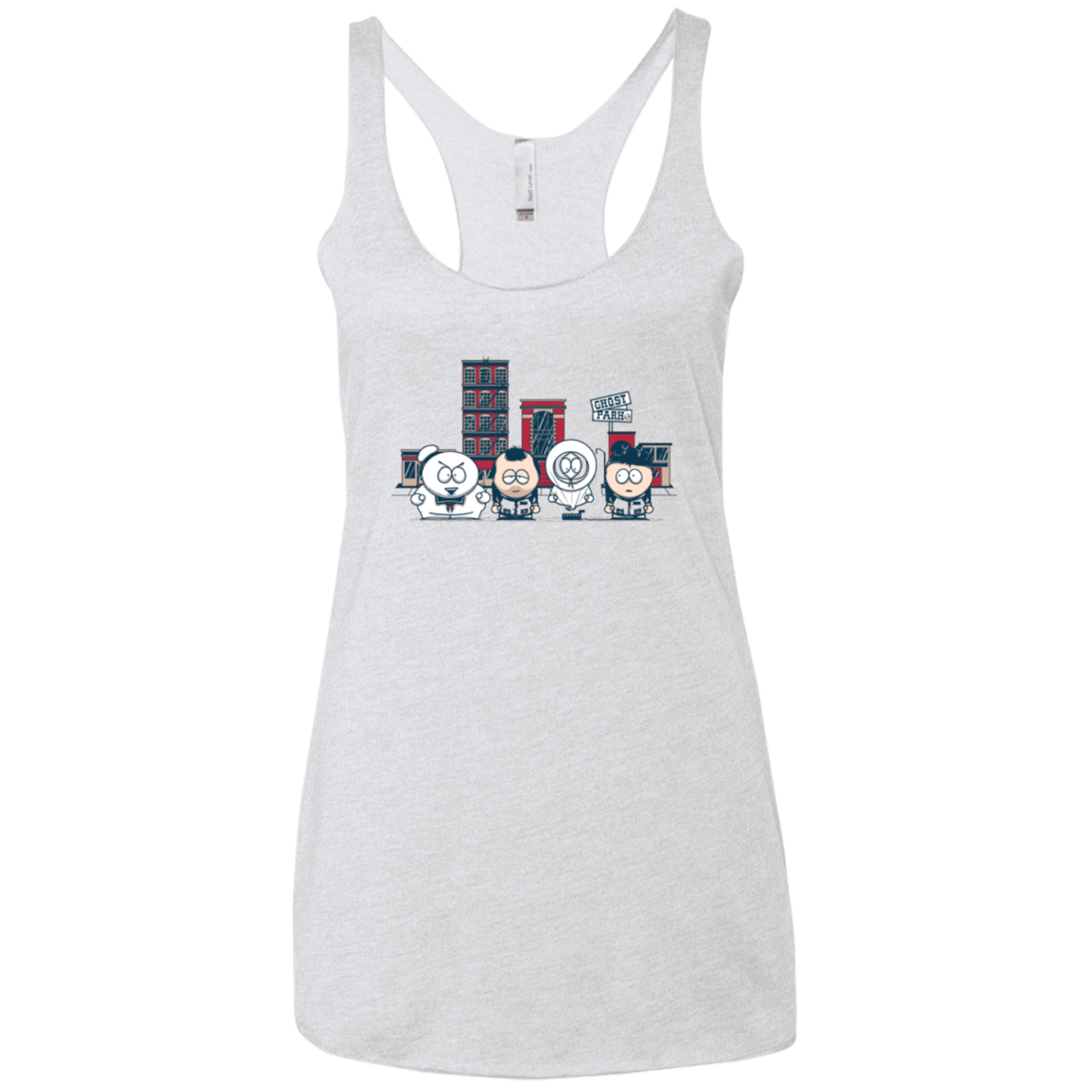 T-Shirts Heather White / X-Small GHOST PARK Women's Triblend Racerback Tank